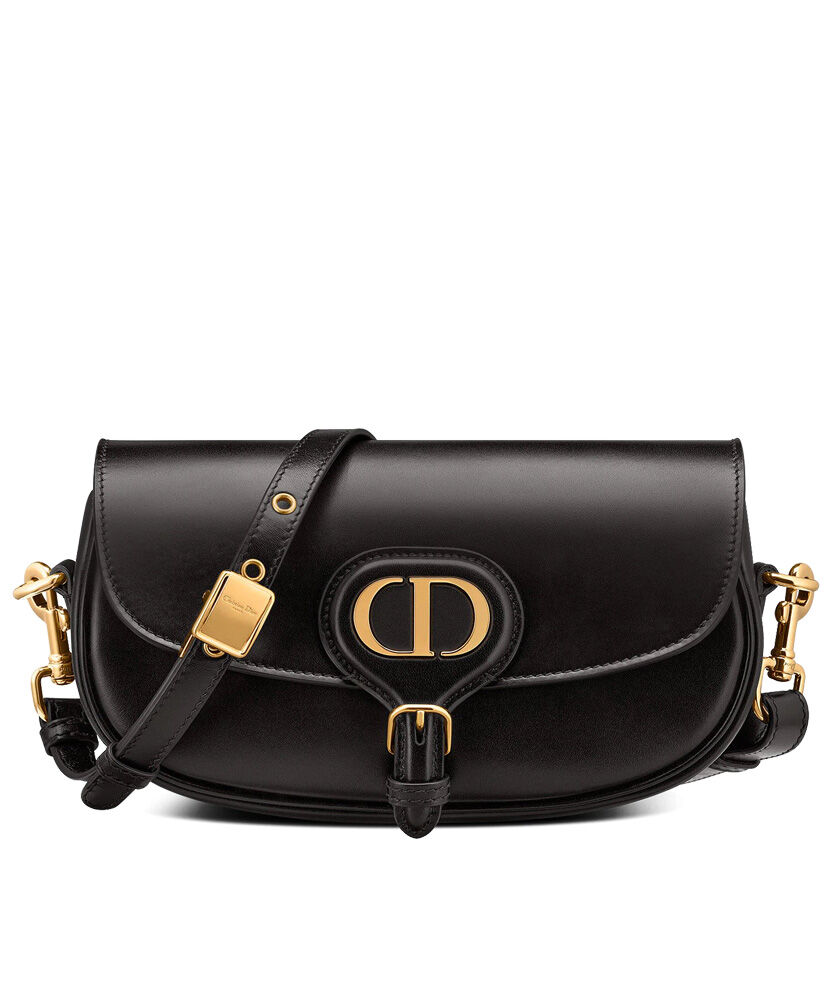 Christian Dior Bobby East west Leather Bag Black